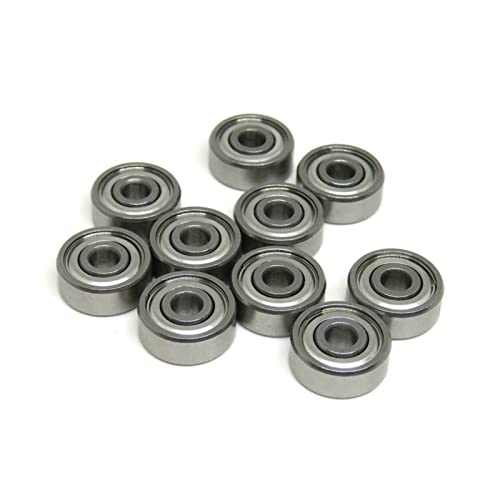JEEFUSE 10pcs SMR52ZZ/63C/74C/84C/95C/103C Stainless Steel Hybrid Ceramic Bearings 104C/105C/106C/115C/148C Fishing Reel Bearing(SMR84C-ZZ 4x8x3mm)