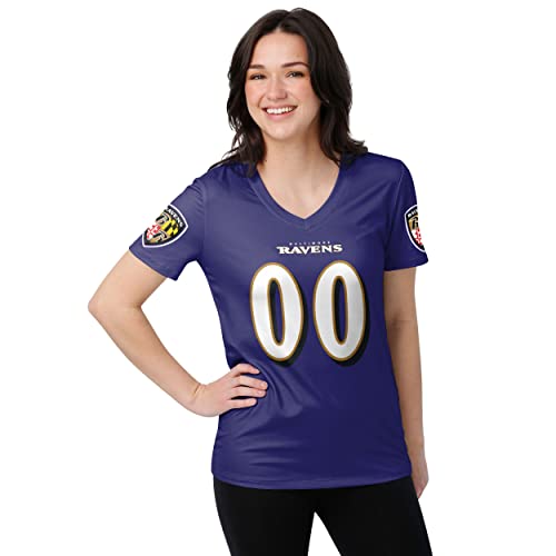 FOCO Baltimore Ravens NFL Womens Gameday Ready Lounge Shirt - L