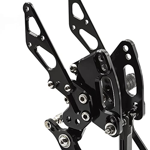Commandes reculées CNC pour Kawasaki Z1000SX repose-pieds noir