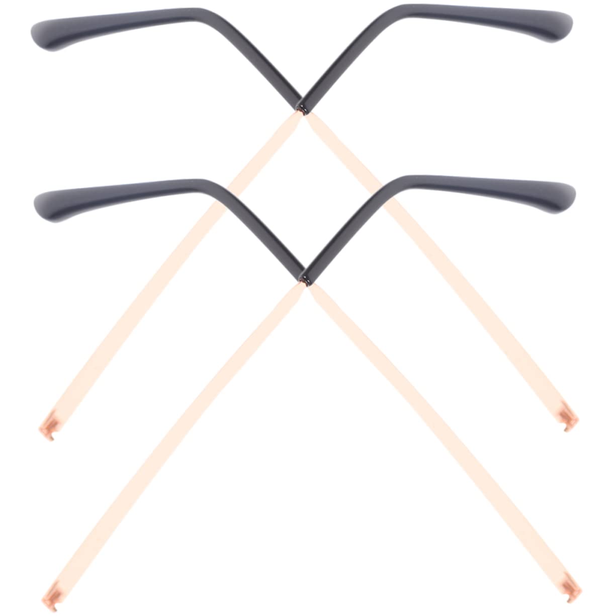 Baluue 10paires Jambes De Lunettes De Soleil Métal Remplacement Pour Lunettes Accessoires Élégants Et Antidérapants Doré