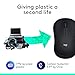 Logitech M185 Wireless Mouse, 2.4GHz with USB Mini Receiver, 12-Month Battery Life, 1000 DPI Optical Tracking, Ambidextrous, Compatible with PC, Mac, Laptop - Black