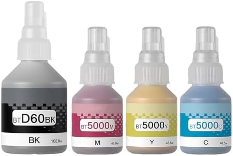 RC PRINT Ink Compatible for Brother Printer DCP T220, T310, T300, T510, T500, T910, T710, T400W, T450W, T300W, T800W, T700, T810 Pack of 4 Black 108ml, CMY 48Ml