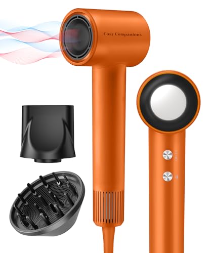 Cosy Companions Hair Dryer, 150000 RPM High-Speed Blow Dryer with 500Million Negative Ions for Fast...