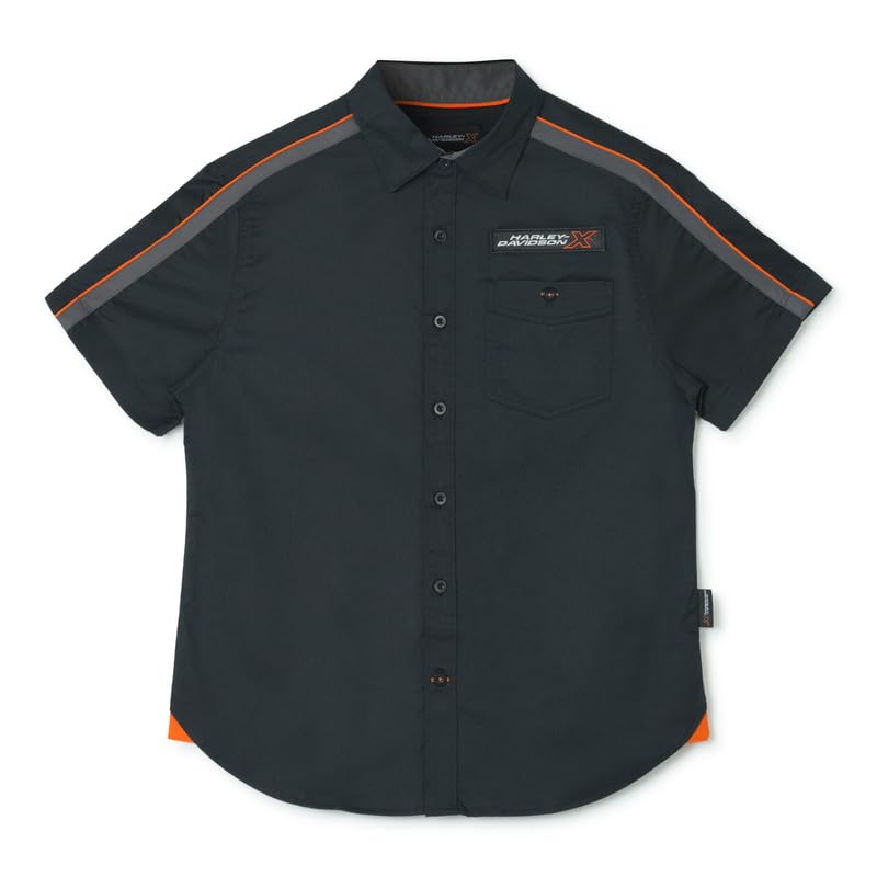 HARLEY-DAVIDSON X Roadster Edge Crew Shirt | Men’s Urban Biker Short Sleeve Shirt | Cotton Blend-picture-12