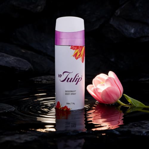 Image of HP Tulip Deodorant for Women, 200 ml | Floral, Fresh - Long lasting eau de parfum | Musk, Lavender, Geranium & Orange | Best Spring Fragrance |Gift For Sister | Gift For Friends