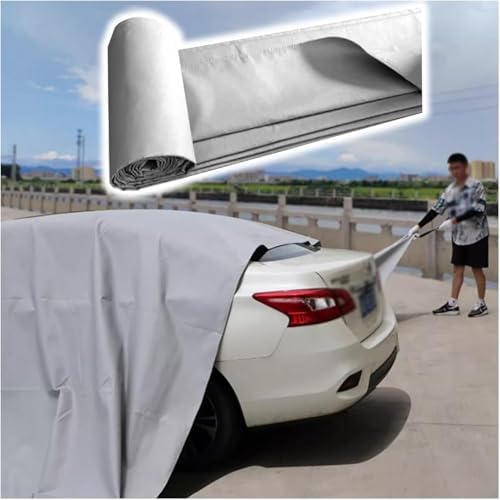 Portable Fire Shelter & Emergency Blanket, Reusable Fiberglass Fire Extinguisher Cover for Garage & Charging Station, 16.4' x 31.2' Fire Safety Solution for Parking Lots