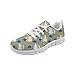 Howilath Meerschweinchen Halloween Kürbis Damen Turnschuhe Flache Schuhe - Hamster Bequeme Schuhe Sneakers Fahrende Loafer Wanderschuhe - Weiß EU 40
