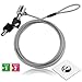 Laptop Lock Security Lock Cable with Anchor Plate 2 Keys Adhesive Plate for PC Laptop Smart Phone ipad Tablet Macbook Electronic Products for Both Commercial and Private Security Needs