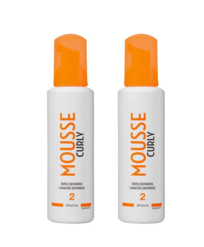 Dliplus Mousse Curly Fijador Cabello, Fijación 2 ProFix, 200 ML, Pack de 2