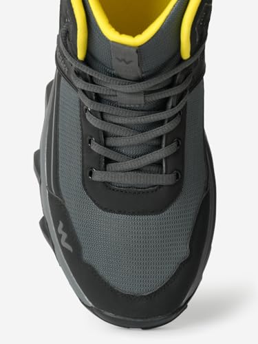 Image of Wildcraft Men's 52065clivton 3 Bootgry blk yw Hiking Shoe