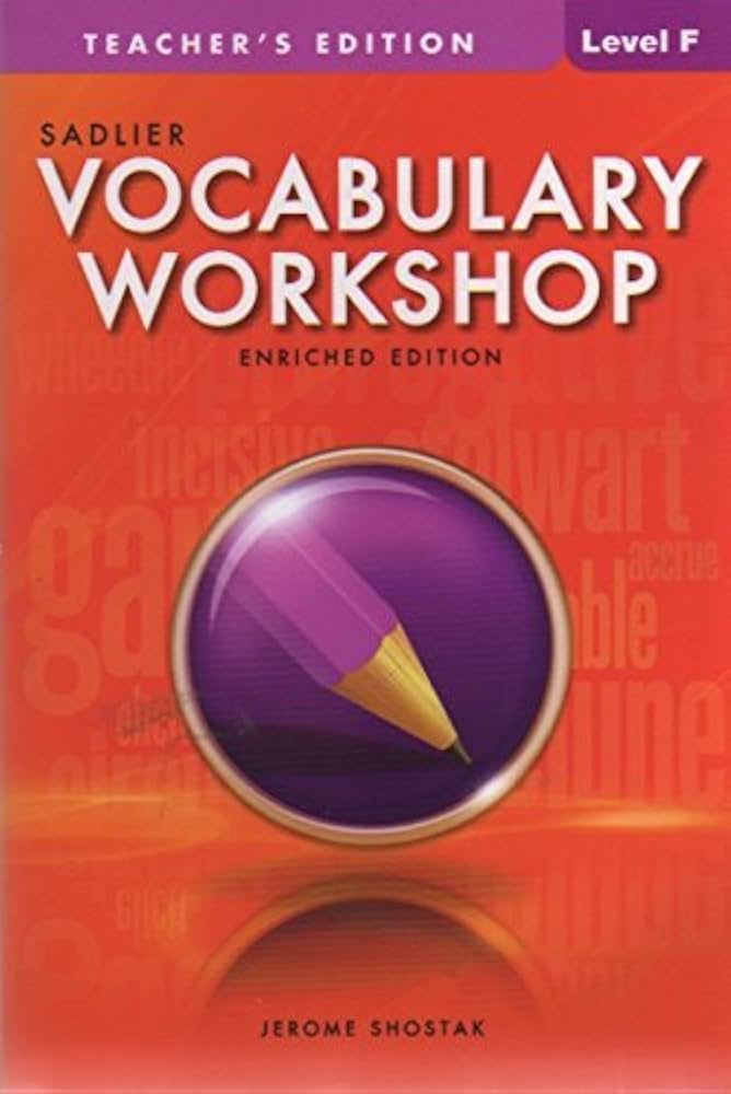 Vocabulary Workshop, Level F, Teacher's Edition: Jerome