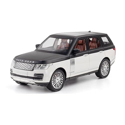 Image of Invite Enterprise Exclusive Alloy Metal Pull Back Die-Cast Car 1:24 Big Range Rover Refender Toy Car Diecast Metal Pullback Toy Car With Openable 6 Doors,Light Music Boys Gifts Toys(Refender-White)