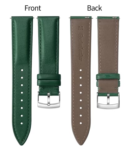 Image of BINLUN Leather Watch Bands Quick Release Premium Calfskin Replacement Watch Strap Multicolors Watchbands for Men Women 12mm 14mm 16mm 18mm 19mm 20mm 21mm 22mm