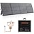 Portable Solar Panel 220W 40V Monocrystalline Foldable Solar Panels Charger Power Backup, IP67 Waterproof Durable for Power Station RV Camping Off Grid Fishing