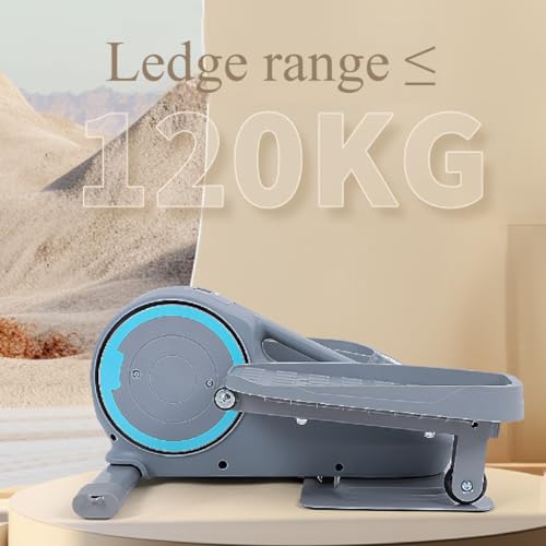 Elliptique sous le bureau, appareil d'exercice magnétique portable pour les jambes, escalier, pédale d'exercice sous le bureau, mini machines elliptiques, pour le cardio-training, regarder la télévisi – Image 5