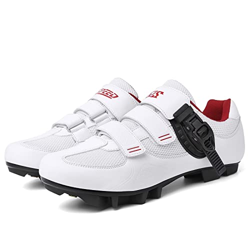 Image of Mountain Bike Shoes for Men Women Lightweight MTB Cycling Shoes for Biking Riding Quick Lace Compatible with 2-Bolt Cleats