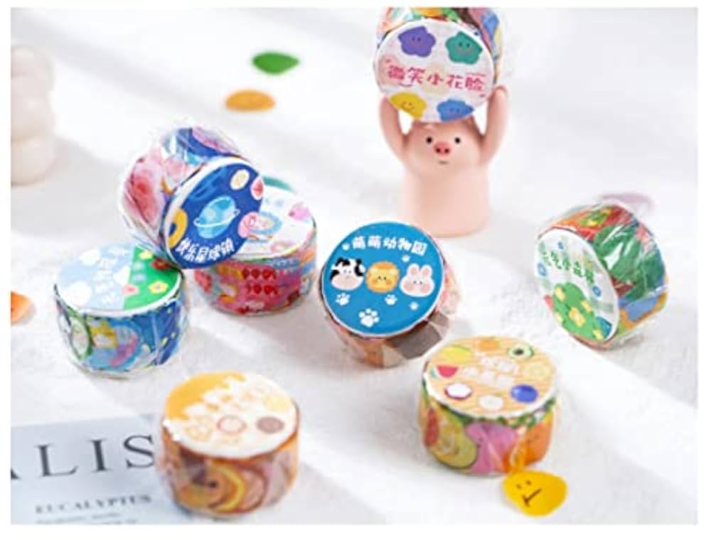 Amazon.co.jp: 海外マスキングテープ 1枚ずつ剥がせる 透ける