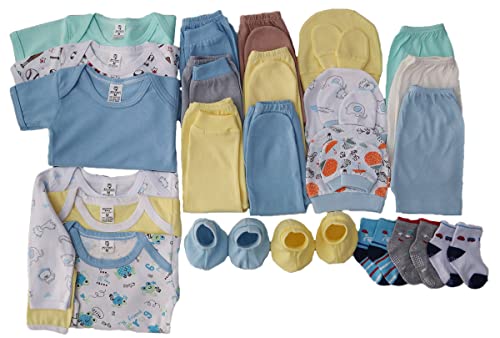Kit Roupa De Bebe 42 Peças Enxoval Maternidade Body E Mijão (Rosa-MENINA, P/M)
