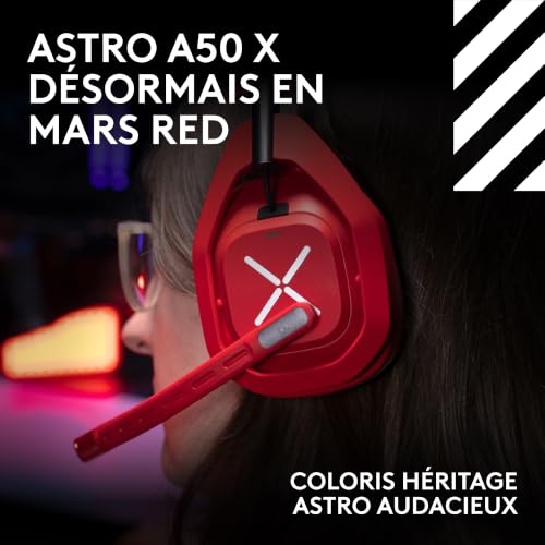 Casque gaming sans fil Logitech G Astro A50 X Bluetooth 2 4 GHz HDMI 4K 120 Hz - vue 4