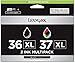 Lexmark 18C2249 36XL/37XL High Yield Black/color Return Prog Print Cart