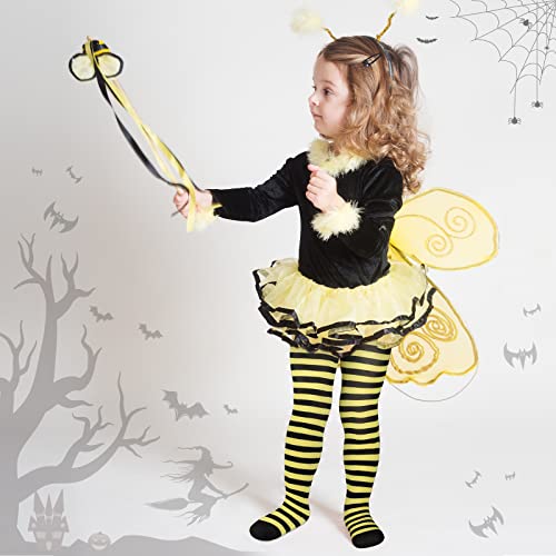 Handepo 6 Pairs Children Striped Tights High Socks Costume Girls Stripe Full Length Pantyhose For Girl Kids Cosplay Accessory, 6 Colors #TOP6
