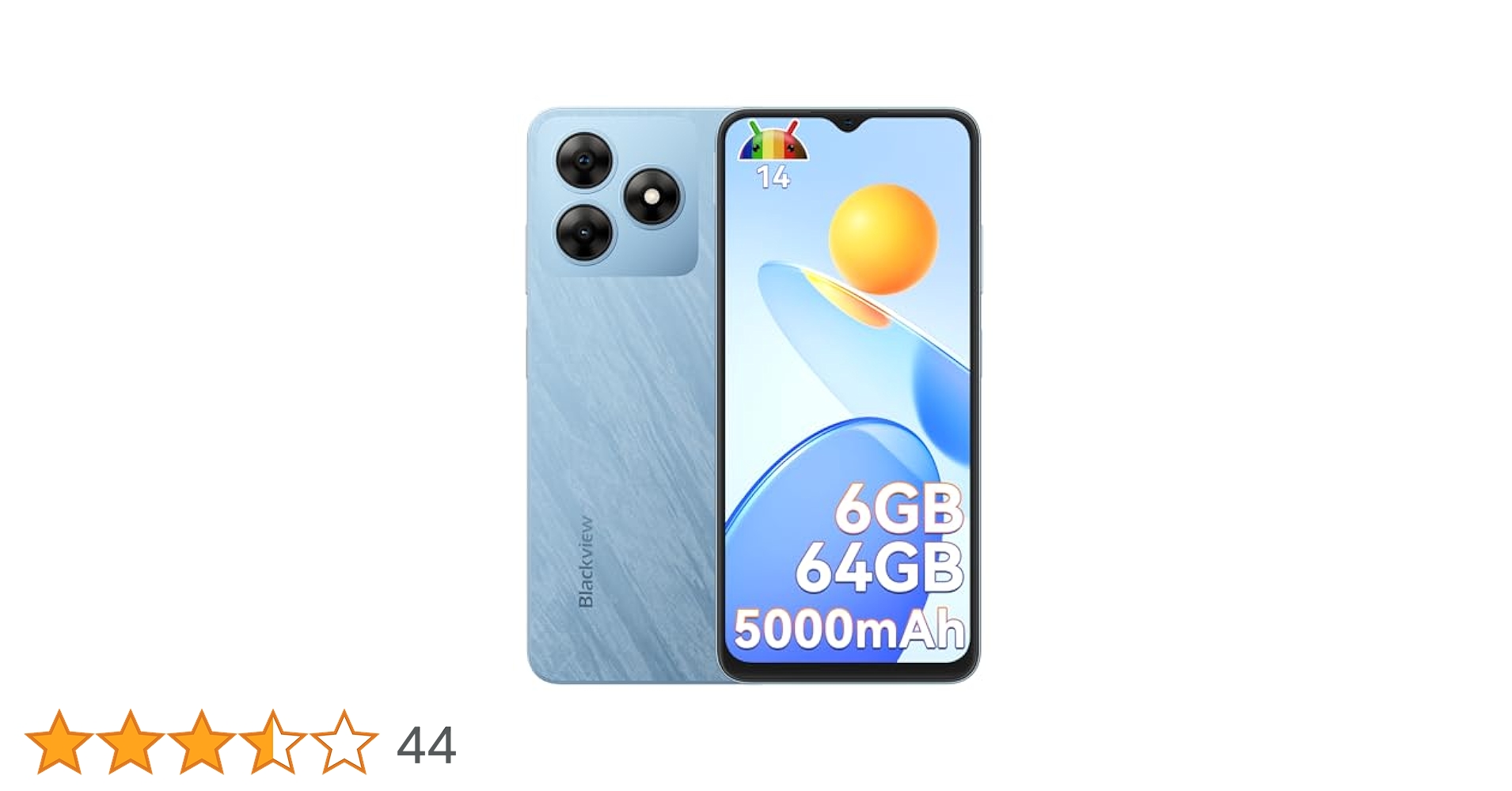 【美品】ほぼ未使用　Blackview WAVE 8 128GB ライトブルー Amazon | Blackview Wave8 SIMフリー スマホ 本体 アンドロイド
