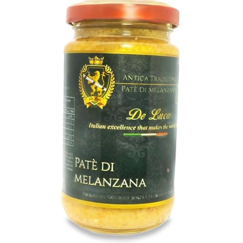 Patè di Aubergine Calabrese De Luca, Antica Tradition, Glas 230 g, 100 % italienisch, hergestellt in Kalabrien