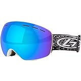 ♚ ANTI-SLIP BELT DESIGN-Anti-Nebel-Skibrille für Jungen und Mädchen, mit rutschfesten Gürteln, verstellbar für jeden Skihelm, und Ihre Skibrille, um im Schnee zu bleiben, der sich nicht bewegt, ist dies Skifahren Die beste Wahl für Sport ..