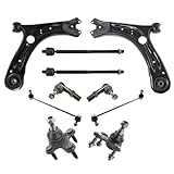 TRQ Front Steering & Suspension Kit Compatible with 2012-2018 Volkswagen Beetle 12-19 Passat