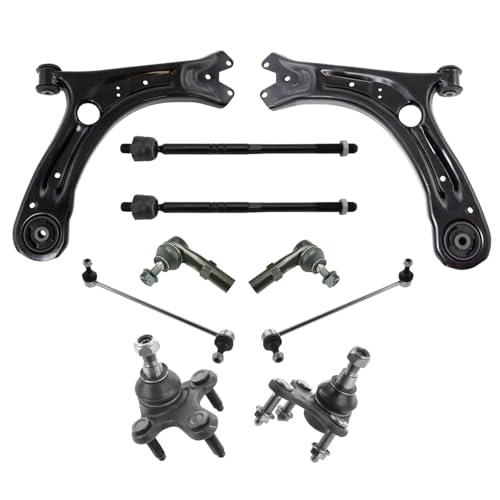 TRQ Front Steering & Suspension Kit Compatible with 2012-2018 Volkswagen Beetle 12-19 Passat