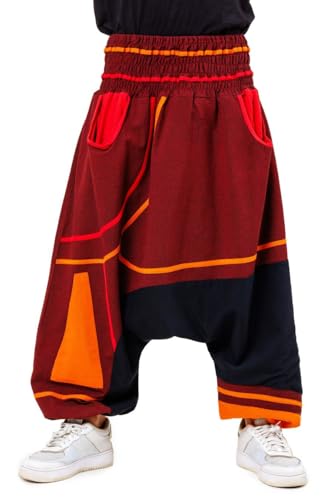 Sarouel grande taille rouge mixte Kalhan pour en finir avec les vêtements serrés