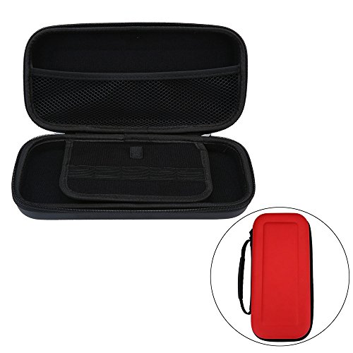 Red Portable EVA Travel Carry Case Bag Shell Pouch for Nintendo Switch Protective Game Card Shockproof Hard Storage Carry Cas