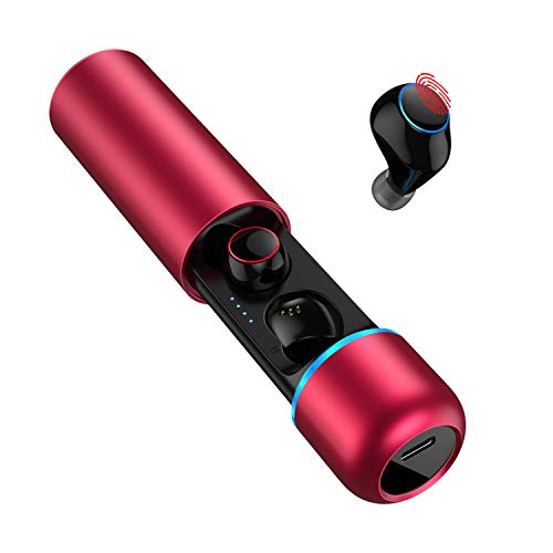 Bluetooth 5.0 Wireless Earbuds with Microphone Touch Control TWS Bluetooth Earbuds HD Call