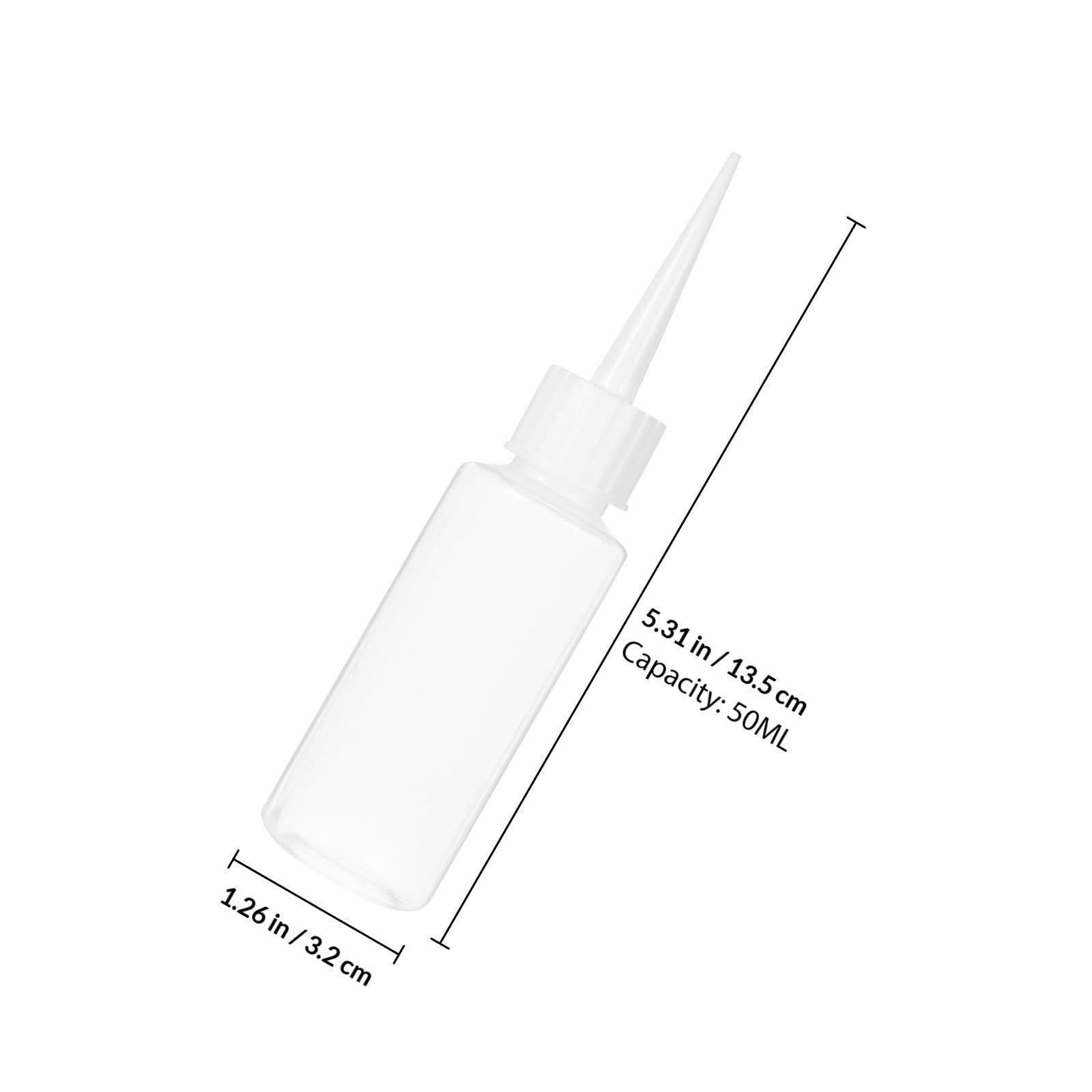 UPKOCH 4 Piezas Botella Dispensadora de Pegamento de Polietileno 50ml de Color Blanco Punta Precisa y Diseño Fácil de Exprimir para Proyectos DIY y Manualidades