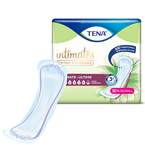 Tena Incontinence Pads, Bladder Control & Postpartum For Women, Ultimate Absorbency, Long Length, Intimates - 156 Count #TOP3