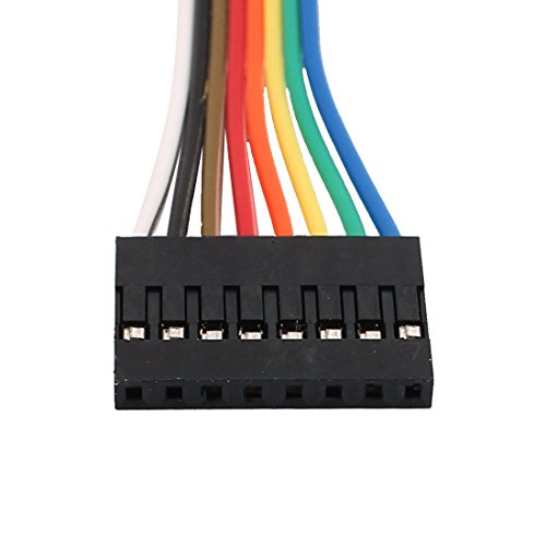 Aexit 10 piezas cables jumper 8P hembra 20cm miniatura 3