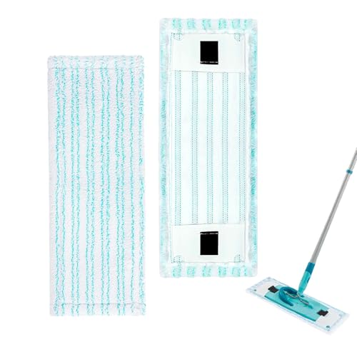 2 Pièces Balais Serpillères de Rechange pour Leifheit Clean Twist M Ergo Micro Duo,38x15cm Housses de Rechange en Microfibre pour Leifheit Balais à Franges...