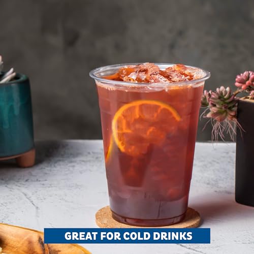 Save 33% on Freshware 16 oz Clear Disposable Plastic Cups, 100 Count