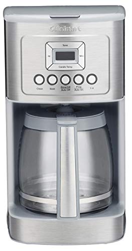 Cuisinart DCC-3200 14 Cup Glass Carafe with Stainless Steel Handle Programmable Coffeemaker, Light