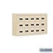 Cell Phone Storage Locker - 3 Door High Unit (5 Inch Deep Compartments) - 15 A Doors - Sandstone - Surface Mounted - Resettable Combination Locks