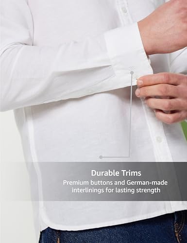 Image of Symbol Premium Men's Cotton Linen Casual Shirt - Regular Fit | Full Sleeve (Available in Plus Sizes)