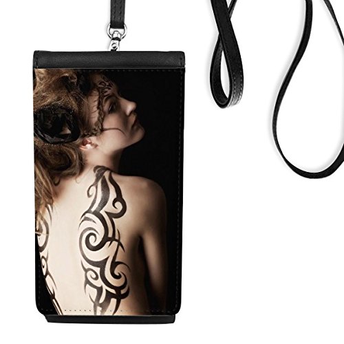 Hanging téléphone noir style tatouage idéal pour vos festivals et sorties