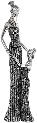Leonardo Masai African Lady Mother & Child 40cm Figurine Ornament Statue