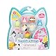 Squish-a-longs SQAL0023-8er Pack, Serie 1, Style 2, enthält 8X 2,5 cm Mini-Quish mit 2X Zubehörteilen, 1x Ring und 1x Sammleranleitung – Sammeln, Tauschen und Spielen