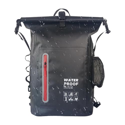 Mochila de almacenamiento seco – Bolsas secas impermeables para mujer | Bolsas secas versátiles y cómodas de gran capacidad, elegantes bolsas de viaje con color azul marino, Negro , ver descripción,