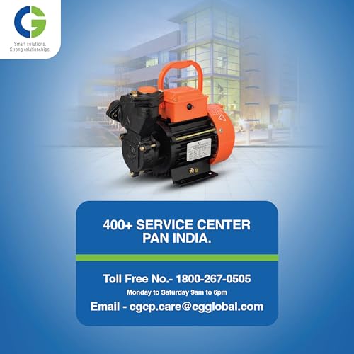 Image of CG-MiniEmpire Neo I | 0.75kW /1 HP | Residential Pump with Self Priming Up to 7.5 Mtr | Castiron Body | CED Coated Components | Brass Impeller | Thermal Overload Protection | 1Yr Manufacturer Warranty