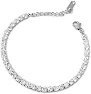 PALMONAS Diamond Affair Bracelet for Women - Gift for Girls & Women, Waterproof & Anti Tarnish Price In India