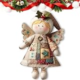 【Recuerdo único y personalizado】Cada adorno navideño de ángel hecho a mano se convierte en una obra maestra única, con tu toque personal. Celebra la individualidad a través del arte artesanal, convirtiéndolo en un regalo excepcional, un proyecto familiar memorable o una preciada adición a la acogedora decoración de tu hogar
