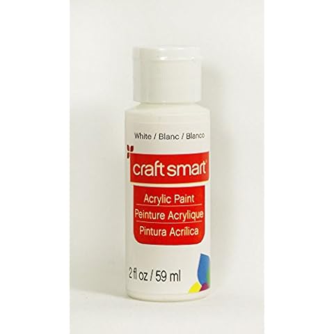 Craft Smart Acrylic Paint 2 Fl.oz. 1 Bottle White Cover