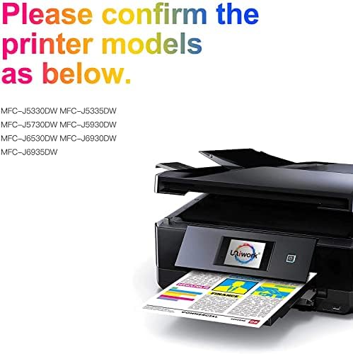 Uniwork Ink Cartridge Replacement for Brother LC3219XL LC3219 LC3217 Compatible with MFC J5330DW J5335DW J5730DW J5930DW J6530DW J6930DW J6935DW (Black Cyan Magenta Yellow, 4-Pack)